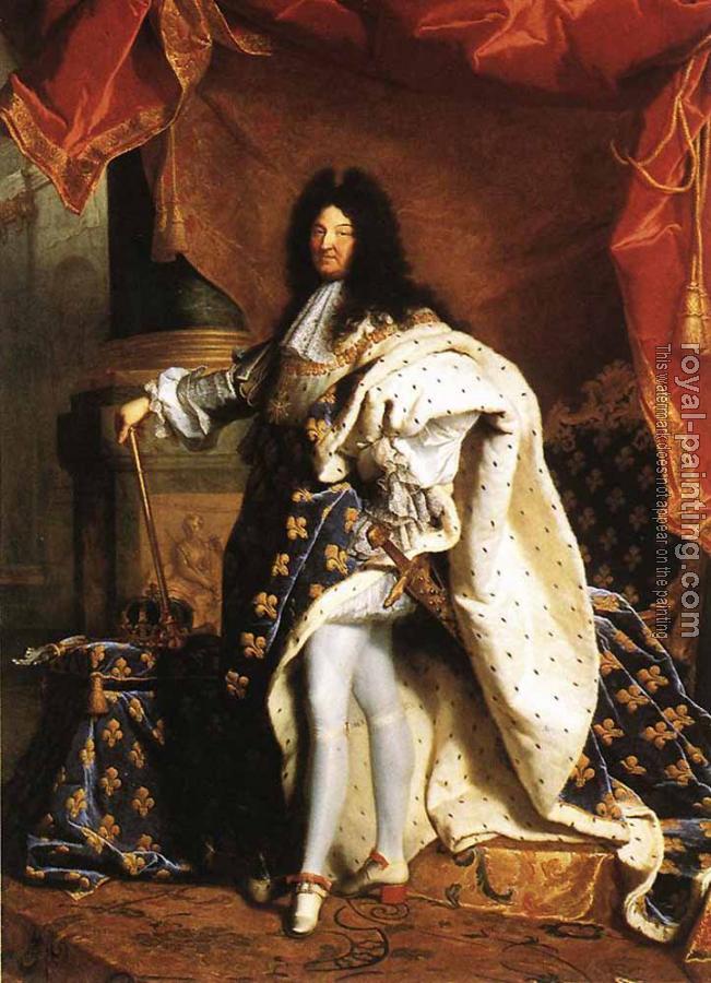 Hyacinthe Rigaud : Portrait Of Louis XIV